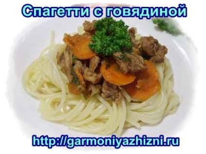 Spagetti marhahús (spagetti) Spagetti marhahús