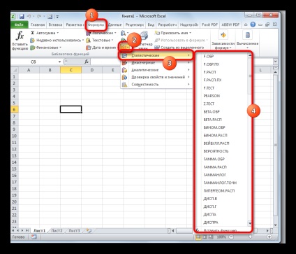 A statisztikai függvények az Excel