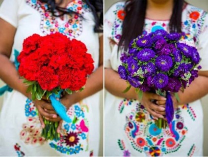 Esküvő a mexikói díszítéssel élénk színek!