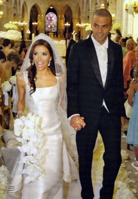 hírességek kétségbeesett esküvő - a menyasszony Eva Longoria