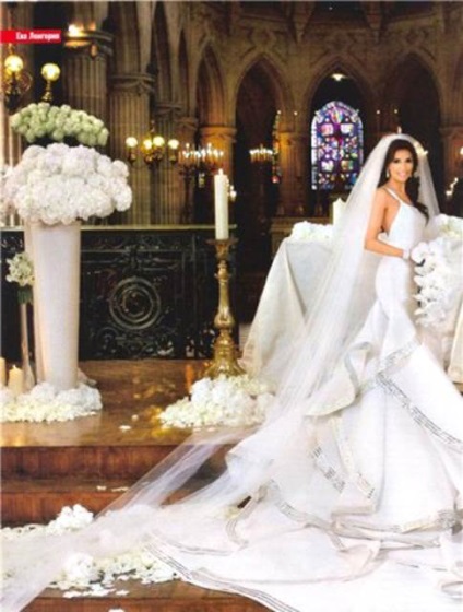 hírességek kétségbeesett esküvő - a menyasszony Eva Longoria