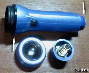 LED zseblámpa akkumulátorral (LED) LED zseblámpa akkumulátorral