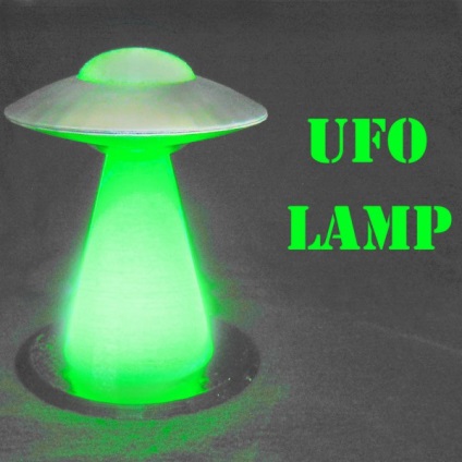 Izzó UFO éjszakai fény a kezét, mozgochiny