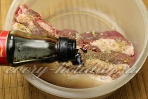 Hashártya sertéshús, sült a kemencében a fólia, lépésről lépésre recept fotók