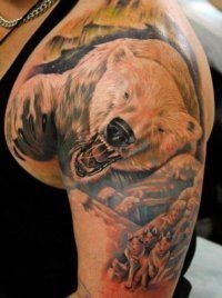 Bear tetoválás 50 fotó