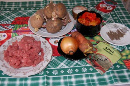 Sült krumpli hússal - recept fotókkal (recept) Sült krumpli hússal - recept fotókkal