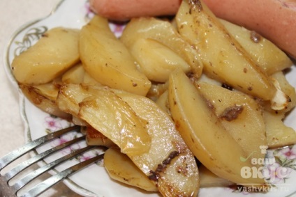 Sült krumpli, csirkezsír (lépésről lépésre recept fotók) (maradt a sütés után) Sült krumpli, csirkezsír (lépésről lépésre recept fotók)