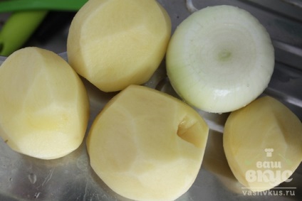 Sült krumpli, csirkezsír (lépésről lépésre recept fotók) (maradt a sütés után) Sült krumpli, csirkezsír (lépésről lépésre recept fotók)