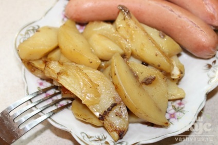 Sült krumpli, csirkezsír (lépésről lépésre recept fotók) (maradt a sütés után) Sült krumpli, csirkezsír (lépésről lépésre recept fotók)