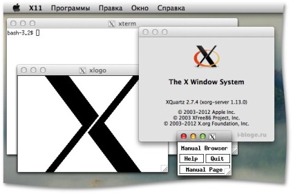 X11 fut a Mac OS X-xquartz, i ·