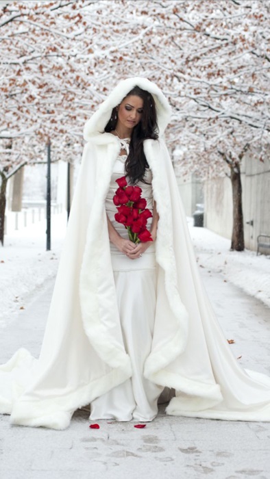 Téli kép a menyasszony (Winter menyasszony kép) Téli kép a menyasszony