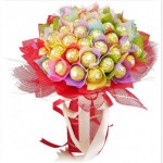 Candy állvány a kezüket, hogyan kell csinálni egy csomó édességet, cukorkát csokrok saját kezű, virágok