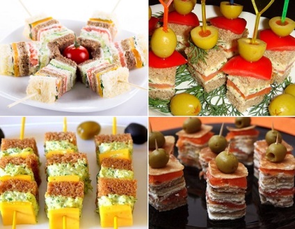 Szendvicset egy gyermek születésnapját (szendvicsek) Szendvicset egy gyermek születésnapját