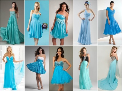 Kék menyasszonyi ruha (fotók, fajta, szín) - esküvői magazin