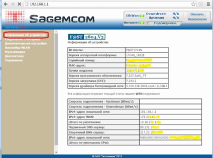 Vendégek hozzáférési pont wifi tattele com a router Sagemcom gyors 2804, v5