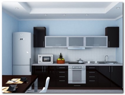 Belseje modern konyha - javítás és ellátják egy lakást
