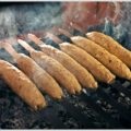 Burgonya a grill - szalonnával és fólia nyárson (szalonna) Burgonya a grill - szalonnával és fólia nyársra