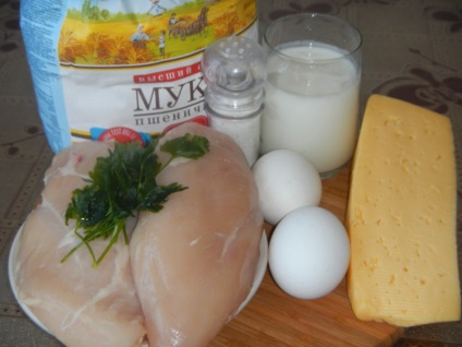 Kefir palacsinta csirke, sajt és gyógynövények -, hogyan kell főzni palacsinta csirke és kemény sajt (sajt) Kefir palacsinta csirke, sajt és gyógynövények -, hogyan kell főzni palacsinta csirke és kemény sajt,