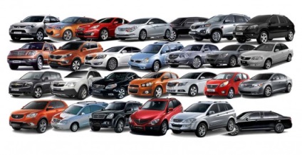 Koreai márka autók, a katalógusban