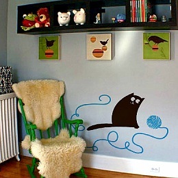 Kotomaniya - - cool cat matricákat dekoráció a falak és a hűtőgépet a stúdióban