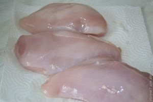 Csirke filé tésztában fehérje