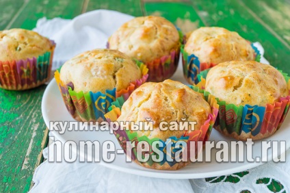 Muffin csirke és sajt - egy hazai étteremben