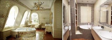 Mozaik padlóburkolatok a fürdőszobában, konyhában kezével, üveg, művészet