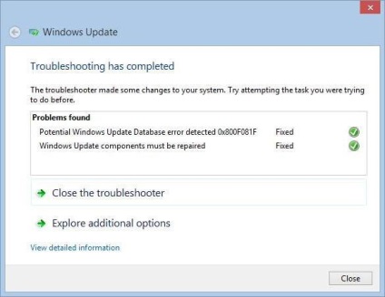 Update Center nem működik Windows 7, mit kell tenni