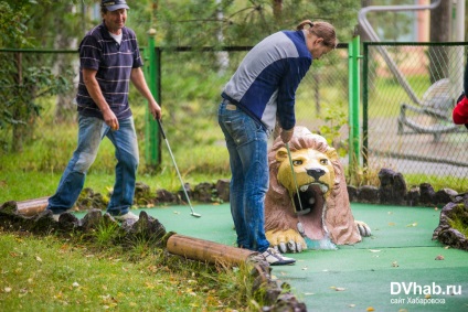 A tanulás játék mini-golf (hibás eső) A tanulás játék mini-golf