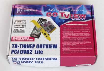 Áttekintés gotview pci DVD2 lite - tuner PCI-E, PCI, ISA - vas vélemények