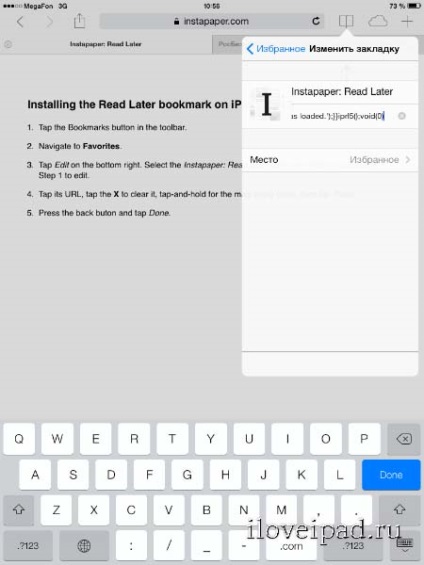Áttekintés és beállítás Instapaper (beállítás) Áttekintés és beállítás Instapaper