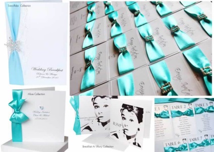 esküvői dekoráció a stílus Tiffany (esküvő) Csinálok egy esküvő a stílus Tiffany