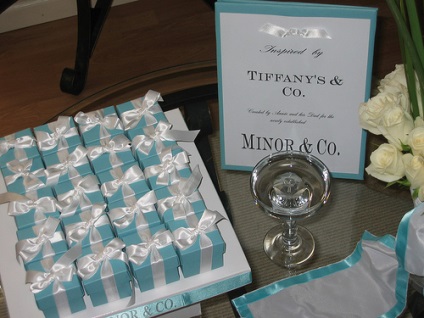 esküvői dekoráció Tiffany stílus (style) Csinálok egy esküvő a stílus Tiffany