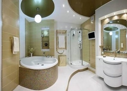Világítás a fürdőszobában, világítás elrendezés és egyéb részletek