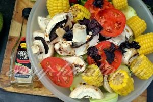 Grillezett zöldség grill recept fényképpel (grill) Grillezett zöldség grill recept egy fotó