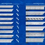 Mennyezeti lábazat PVC-panelek (folyamatosan károsíthatja a felületet) Mennyezeti lábazat PVC panelek