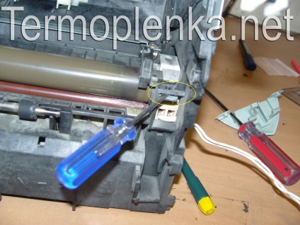 HP LaserJet 1100 szétszerelés, csere termpoplonki (nyomtató) HP LaserJet 1100 leszerelése, cseréje termpoplonki
