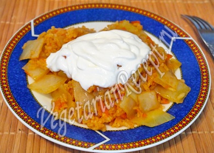 Rice káposztával - recept fotókkal (káposzta) Rice káposztával - recept fotókkal