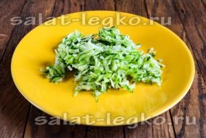 Saláta uborka, tök a téli recept egy fotó