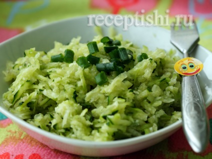 A saláta zöld retek uborka receptek fotókkal
