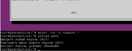 Jelszó visszaállítása az ubuntu