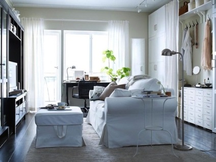 Hálószoba nappali - hogyan lehet kombinálni a két zóna