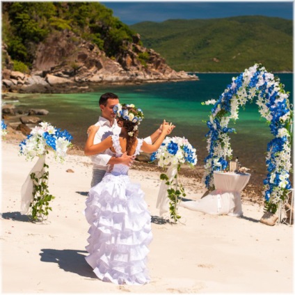 Esküvői trópusi stílusban - az eredeti és elegáns ötletek