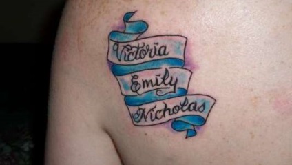 Tattoo a nevét a gyermek - fénykép szép ötletek, hogy megünnepeljük a születés (fotó) Tattoo a nevét a gyermek - fénykép szép ötletek, hogy megünnepeljük a születés