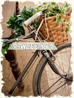 Kerékpár és szerepét az esküvői fotók - Én vagyok a menyasszony - cikket készül az esküvőre és segítőkész