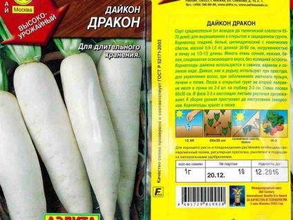 Termesztése és gondozása daikon retek a nyílt területen a legjobb fajták a középső sáv