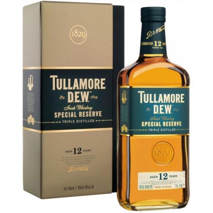 Whisky Tullamore harmat leírása, összetétele, utóíz és vélemények