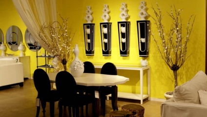 A Sárga tapéta fotó a belső, arany, falra, könyv, színes, fény, a szín, a bútor ruha