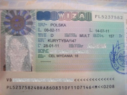 A lengyel nagykövetség minta kitöltésével schengeni vízum Lengyelország