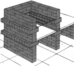 Barbecue téglából - fotók, rajzok, ötletek, és gyakorlati tanácsokat